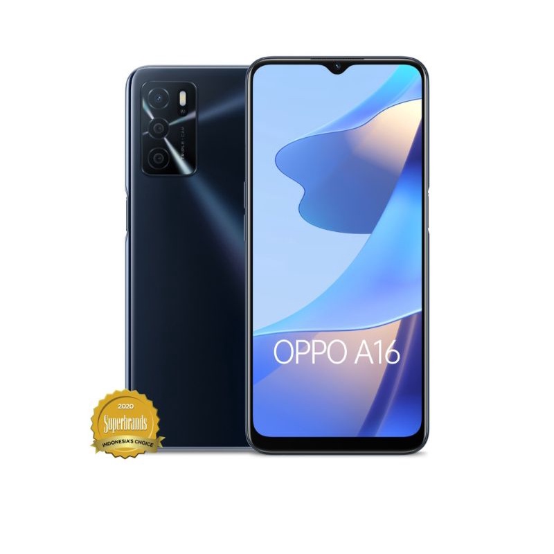 Oppo Terbaru A16 RAM 3 dan RAM 4 Garansi Resmi
