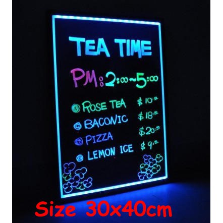 

Papan Tulis Menulis Led Writing Board Gambar Fluorescent 30x40 CM 40x30 CM