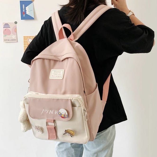 CIO Mahyong Bag Tas Ransel Wanita Korea School Backpack Perempuan Stylish