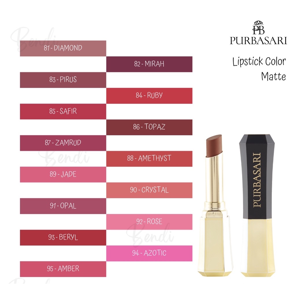 Purbasari Lipstick Color Matte