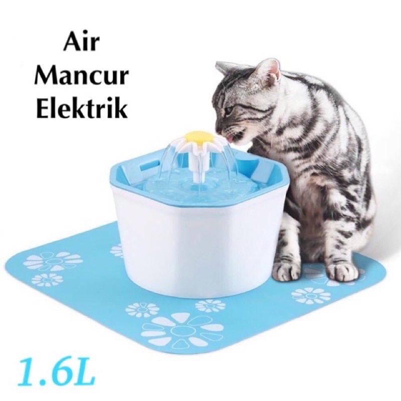 DISPENSER AIR MANCUR KUCING  ANJING WATERFALL Tempat minum kucing anjing PET DRINKING FOUNTAIN CAT