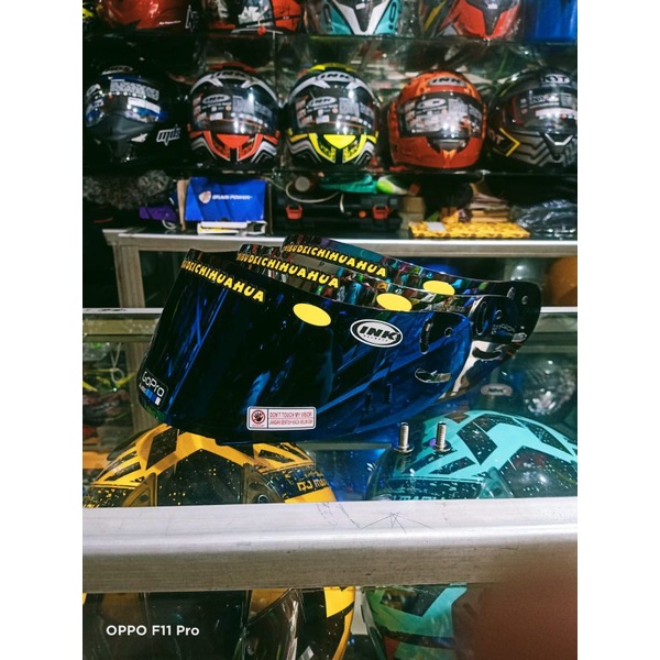 Flat visor ink CV l max - kaca helm ink CL max - kaca flat visor pnp ink cl max free stiker visor