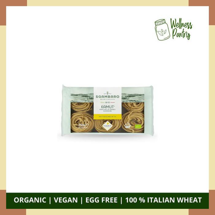 

Sgambaro Pasta Kamut Fettuccine 250gr Fetucini Organic Kamut Flour