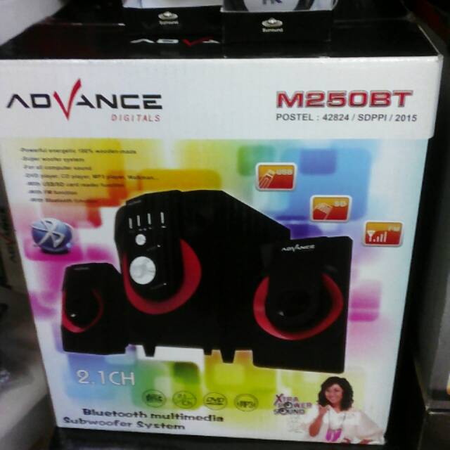 speaker besar advance original m250bt suara megabass