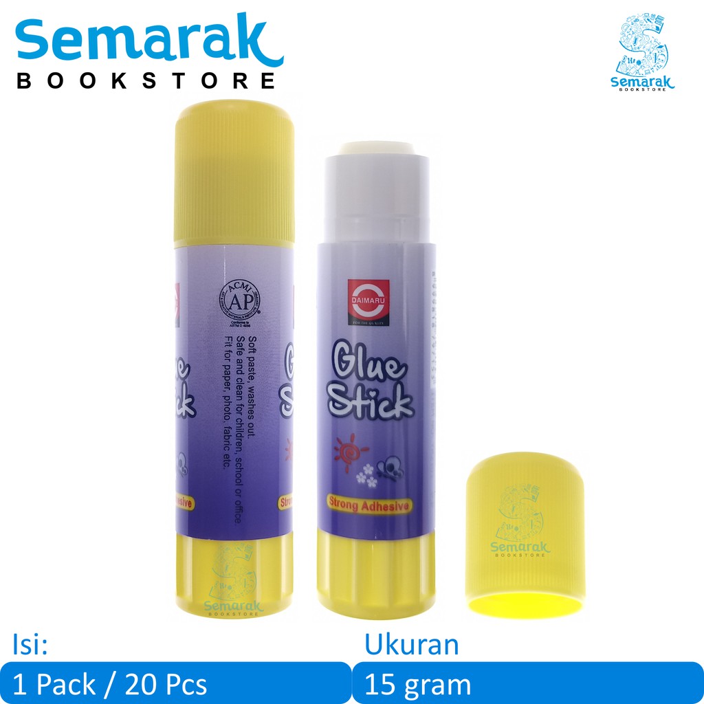 

Perekat Yang Kuat Daimaru Lem Stik 15 Gram [1 Pack / 20 Pcs]
