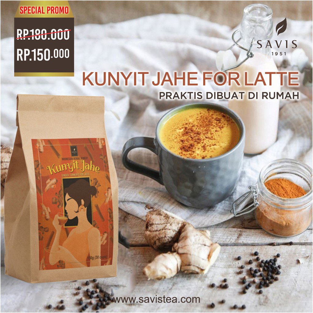 

Savis - Indonesian Herbal Remedy - Kunyit Jahe For Latte 150G (40 Cups)