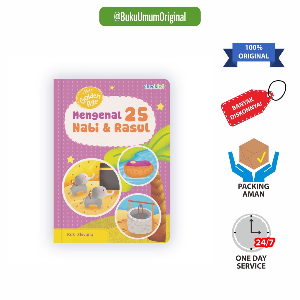 Boardbook Anak Islami My Golden Age Mengenal 25 Nabi & Rasul