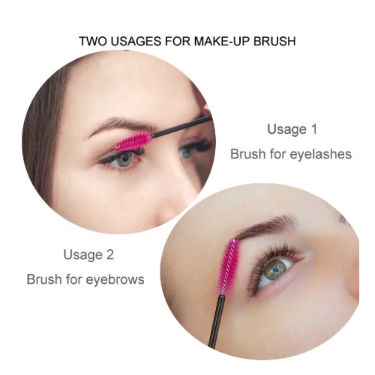 A227 SPOOLIE ALIS BULU MATA sisir kuas maskara eyelash lash eye brow extention make up penjepitaksesoris alat kecantikan mua murah termurah brush sponge applicator aplikator spuli warna warni