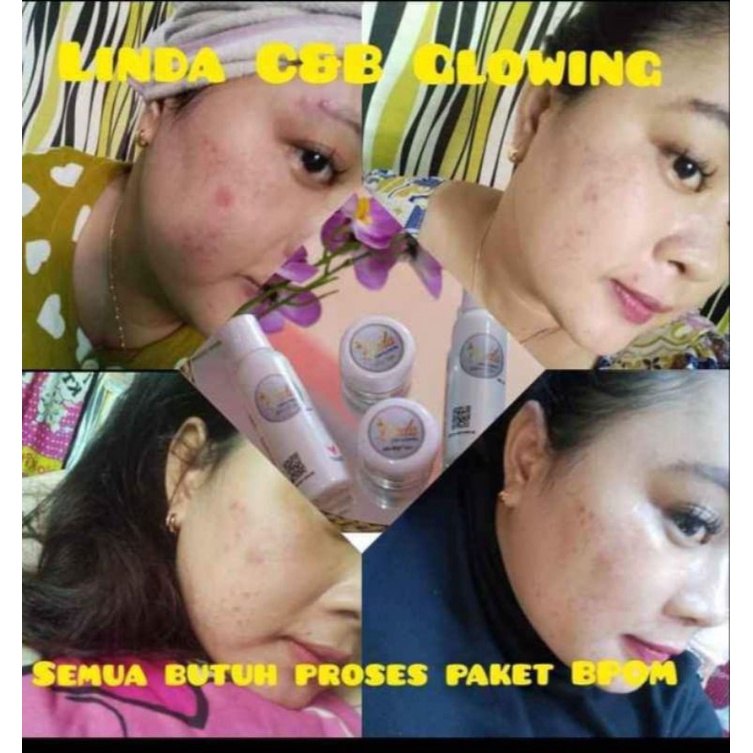 cream Lindah C&B glowing BPOM
