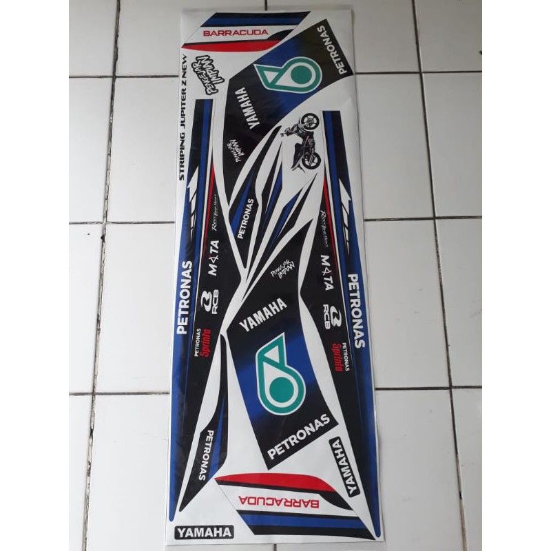striping sticker variasi Yamaha Jupiter Z Robot 2010_2011_2012 Petronas