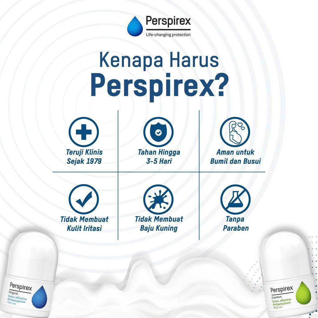 [Triple Bundle isi 3pcs] Perspirex Strong Antiperspirant Roll On - 20ml / Deodoran Ketiak Keringat Berlebih dan Bau Badan