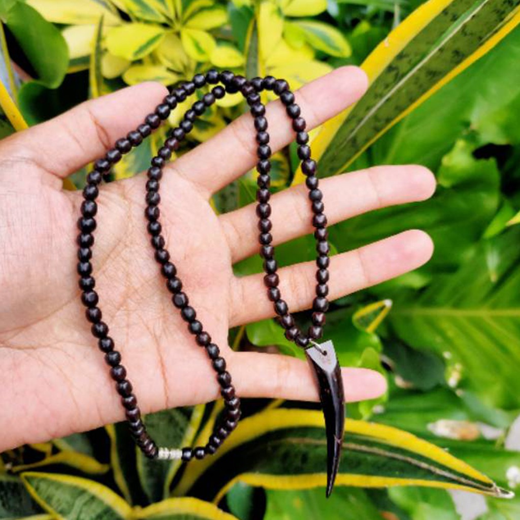 [✅COD] Kalung Kesehatan Kayu Kaukah Kaokah Kaoka Kokka Kokkah Koka Kauka Kokah Bulat Coklat Taji Aksesoris Fashion Pria Wanita Cewek Cowok Couple Asli Original