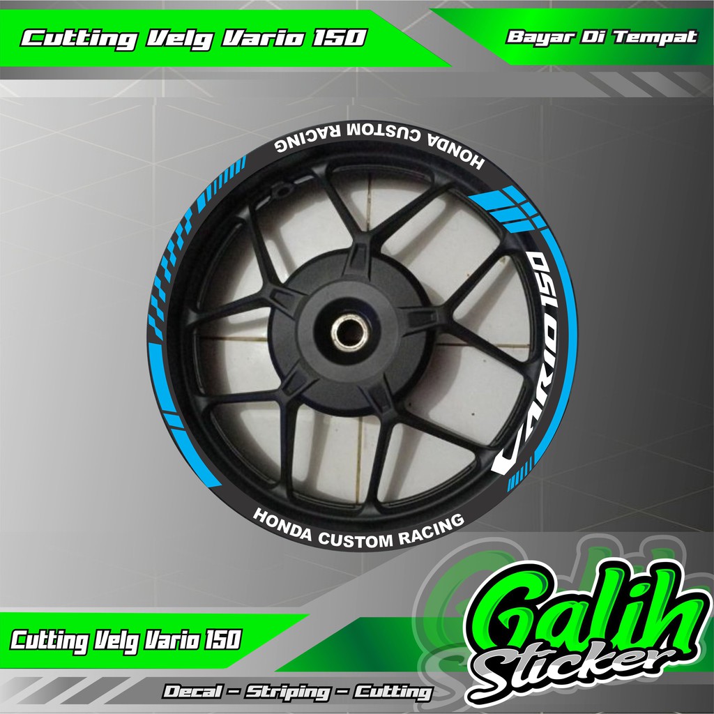 Cutting Sticker Velg Vario 150