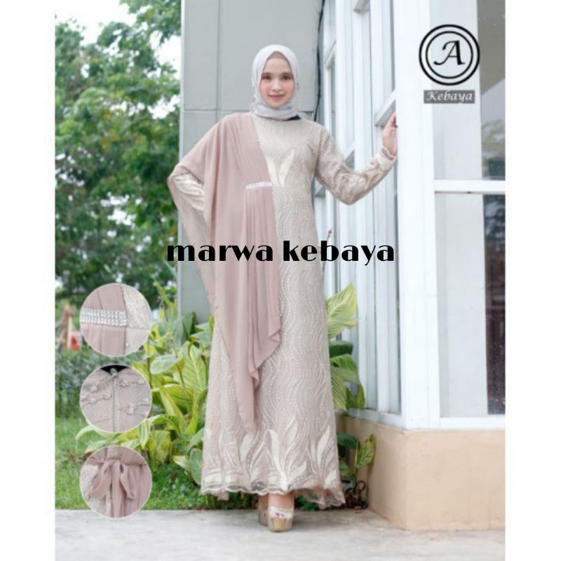 Sm / Gamis pesta selendang / Kebaya selendang terbaru dan termurah