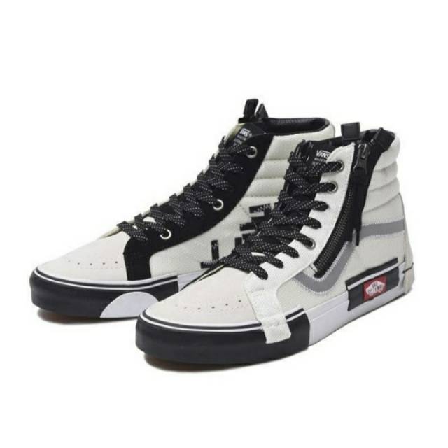 vans sk8 hi reissue cap white