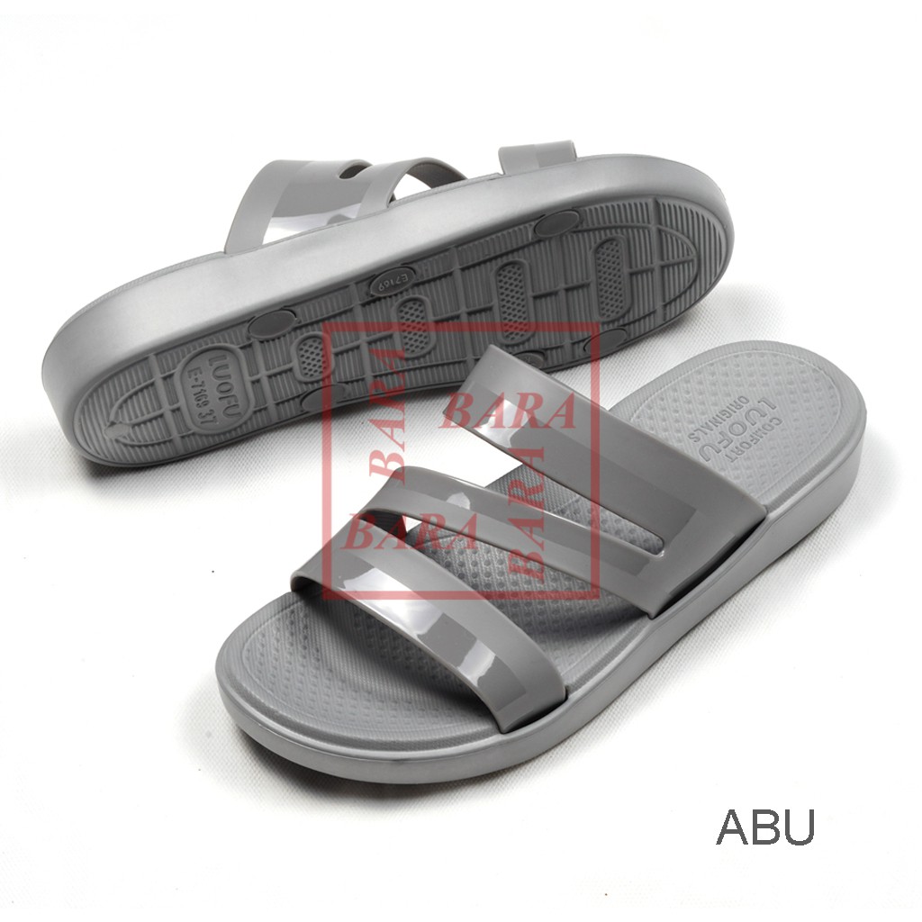Luofu Sandal Jelly Karet Wanita Kokop Z E7169 (J5-J6)-2