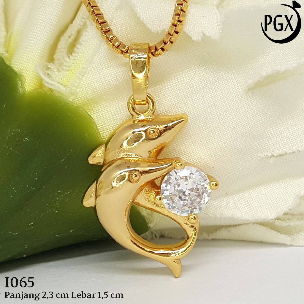 PGX Liontin Kalung Xuping Wanita Aksesoris Fashion Perhiasan Lapis Emas  - I065