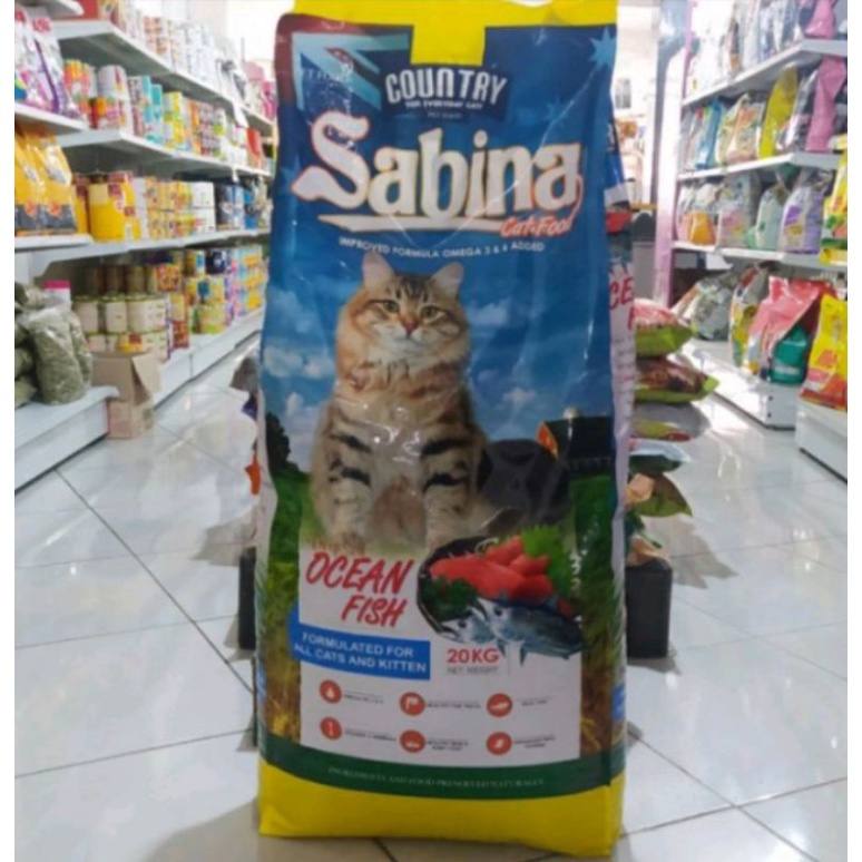 Makanan Kucing Sabina 20kg Expedisi