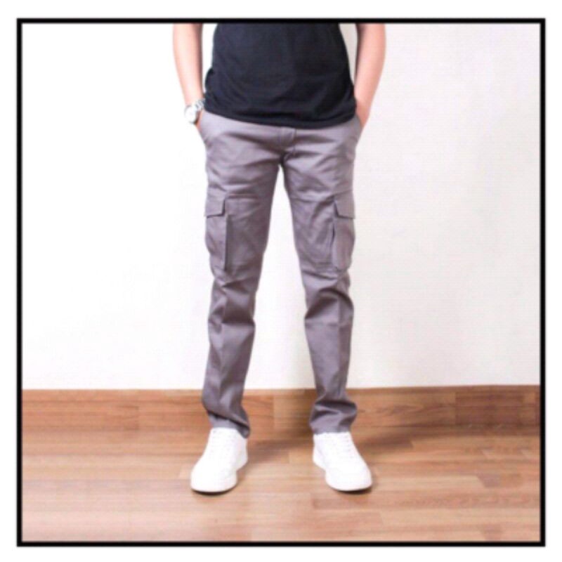 Celana Panjang Pria Celana Cargo Celana slimfit (28-38)