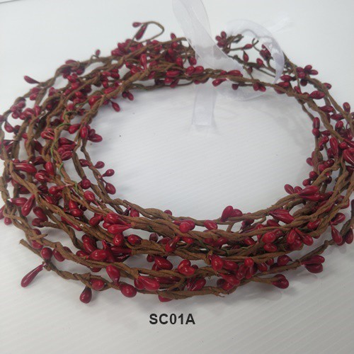 [READY STOCK] SIMPLE FLOWER CROWN AKSESORIS RAMBUT MAHKOTA BUNGA MAROON SC01A