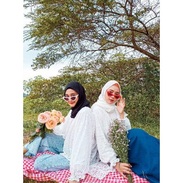 1KG MUAT 6PCS | FAIRY OUTER KARDIGAN BROKLAT BALONA HITS SELEBGRAM FASHION GROSIR WANITA MURAH