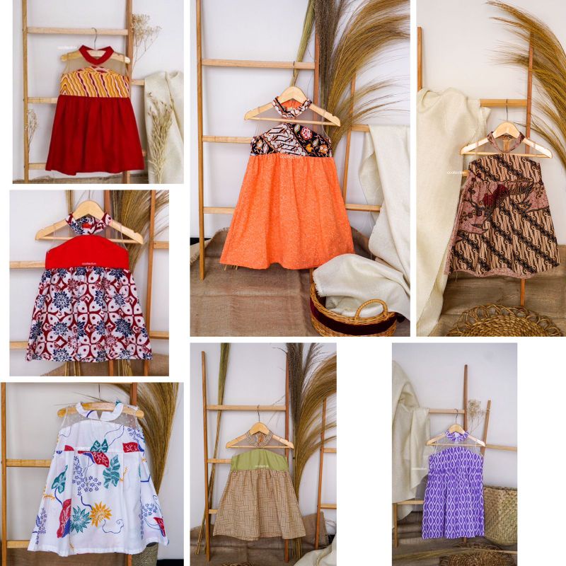 Dress Batik / Terusan Anak / Baju Batik Modern / Baju Motif Bayi