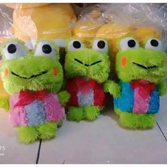 Boneka keropi love jumbo  beranak 3 bulu