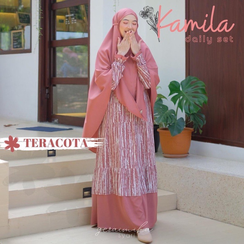 Gamis Syari Kamila Daily Set gerai mika