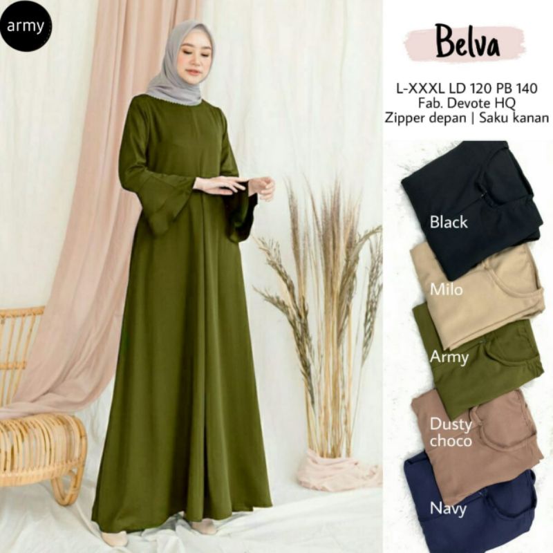 BELVA GAMIS WANITA JUMBO LD 120 cm fit to L-XXXL TERBARU BY ZARRA