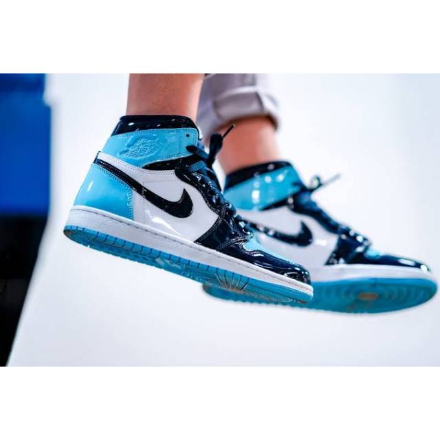 Nike Air Jordan 1 Retro High UNC Patent 