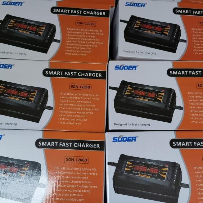 ► Smart Fast Charger Accu Souer 12v SON 1206D Cas Aki 1206 D Mobil Motor - 1206D ☂