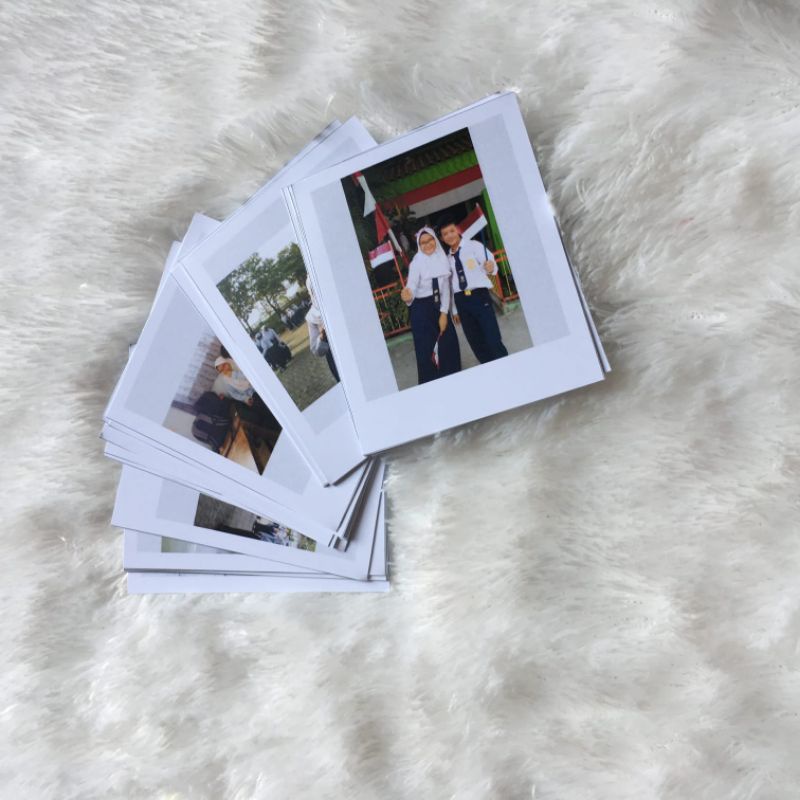 CETAK FOTO ALA POLAROID 2R ISI 100 (TANPA PO)