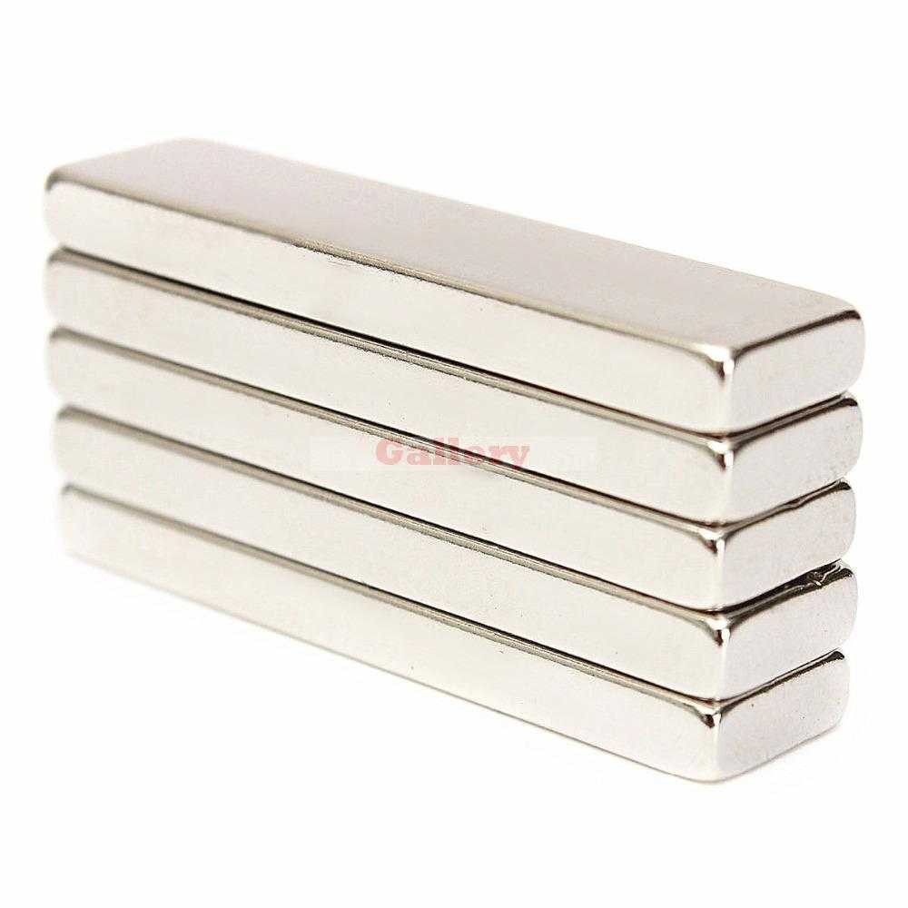 Strong Neodymium Magnet Putih Persegi Panjang NdFeB Cuboid N35 5PCS