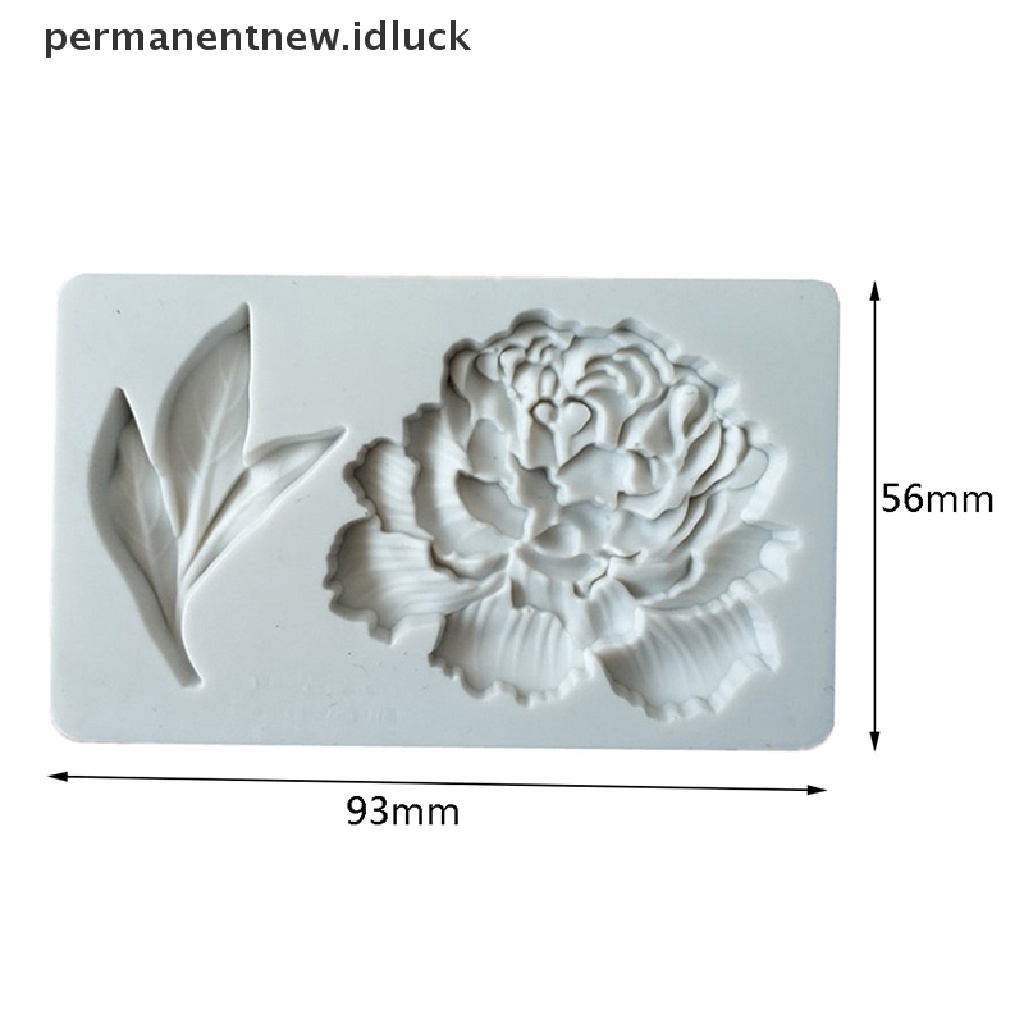 Cetakan Kue Bentuk Bunga Peony Bahan Silikon Untuk Dekorasi Dapur