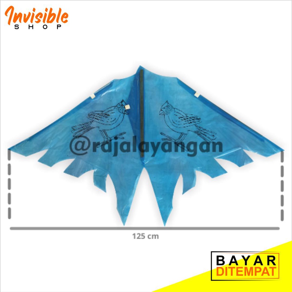 layangan kalelawar | layang-layang goyang 1 pack isi 10pcs