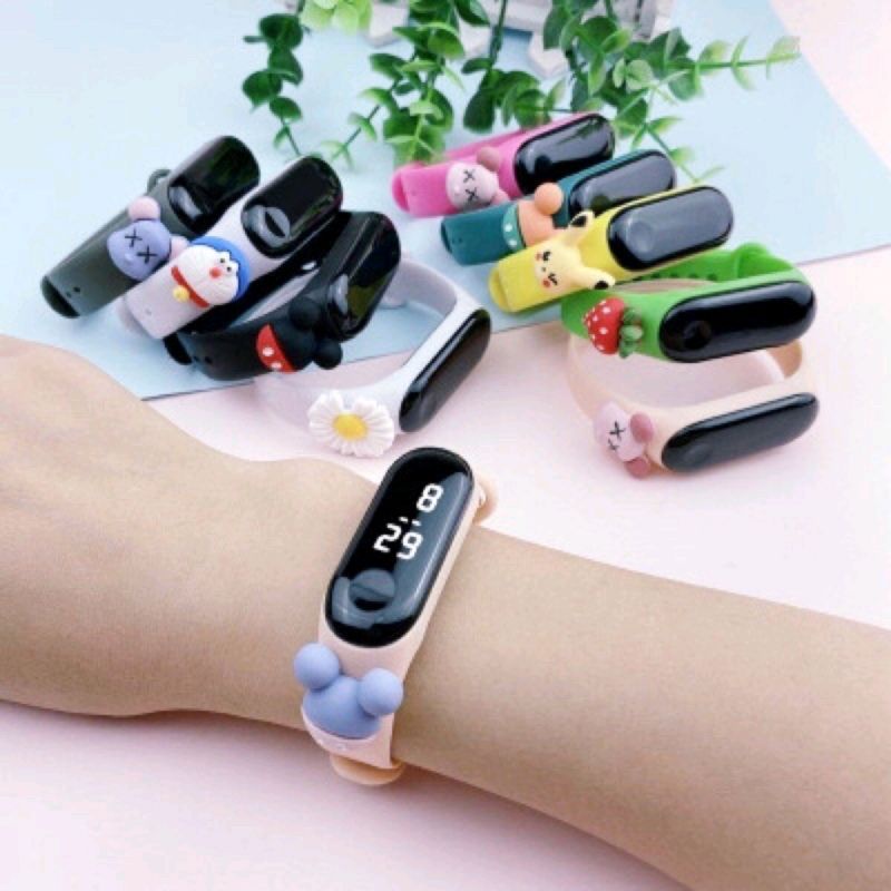 Gelang  Jam tangan LED anak karakter lucu