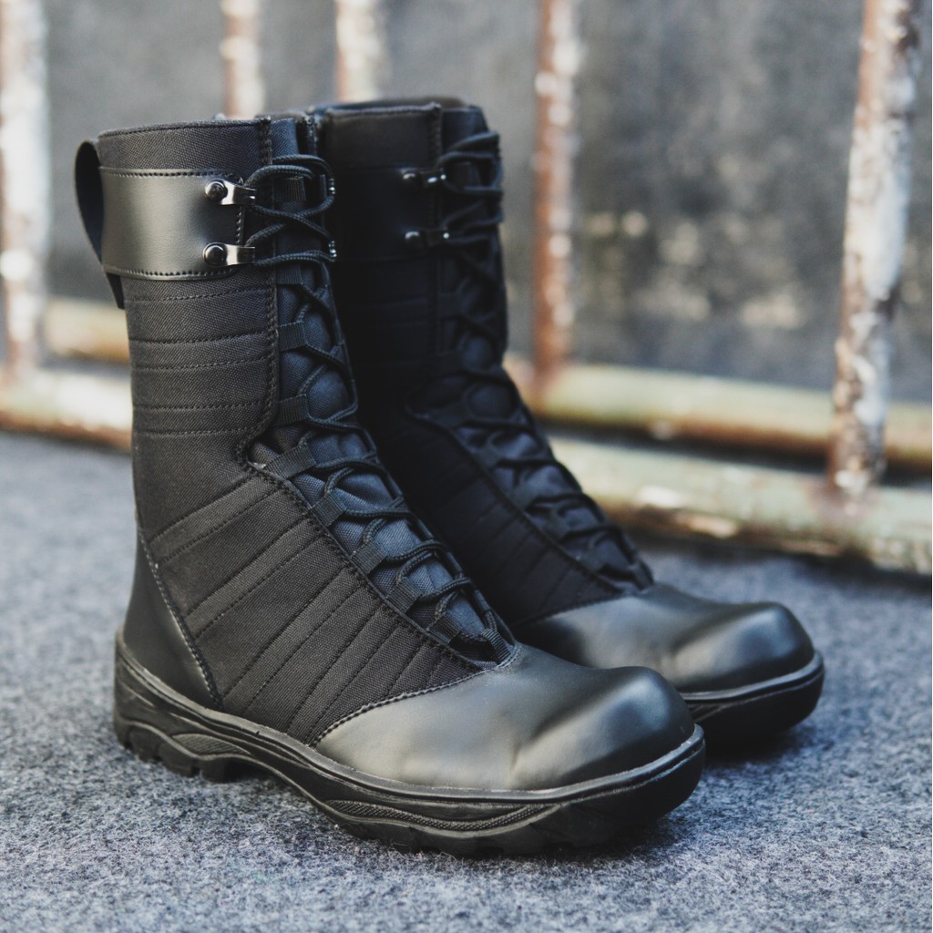 PROMO SPECIAL 4.4 !! Sepatu PDL boots  Sepatu Safety Boots Ujung besi 8inci Termurah