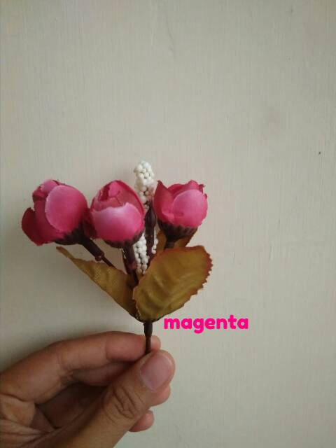 BI08 Bunga mawar imitasi mawar ARTIFICIAL bahan mahar ringbox