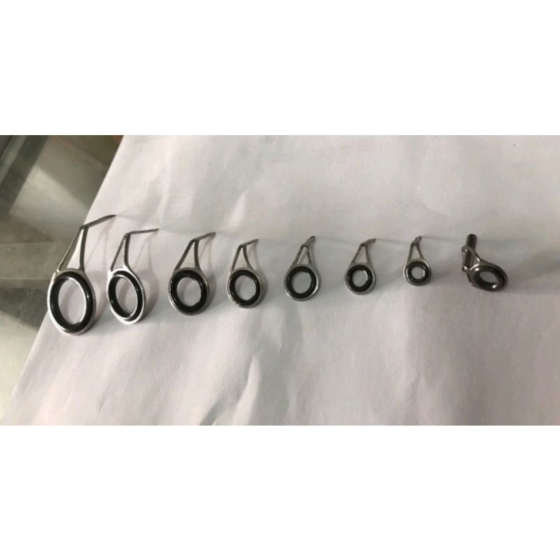 Cincin joran pancing ring kaki 1 full keramik non fuji 1 set 8 pcs