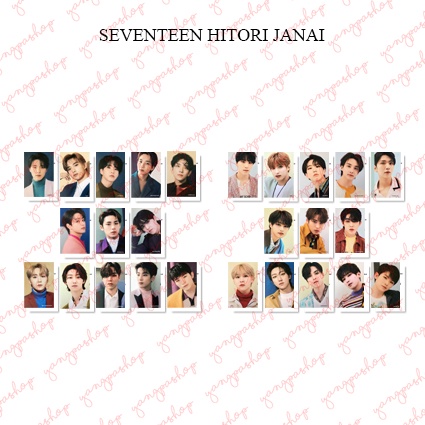 [READY / SET] SEVENTEEN HITORIJANAI SVTN PHOTOCARD UNOFFICIAL FANMADE HITORI JANAI YOU'RE NOT ALONE 