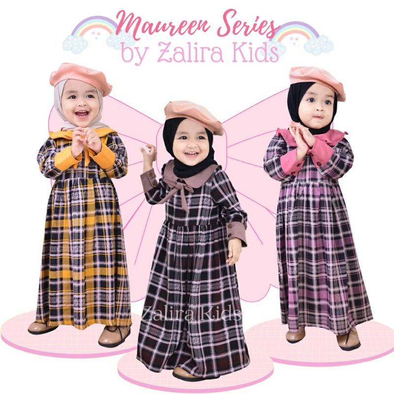 MAUREEN SERIES by ZALIRA KIDS || gamis anak perempuan