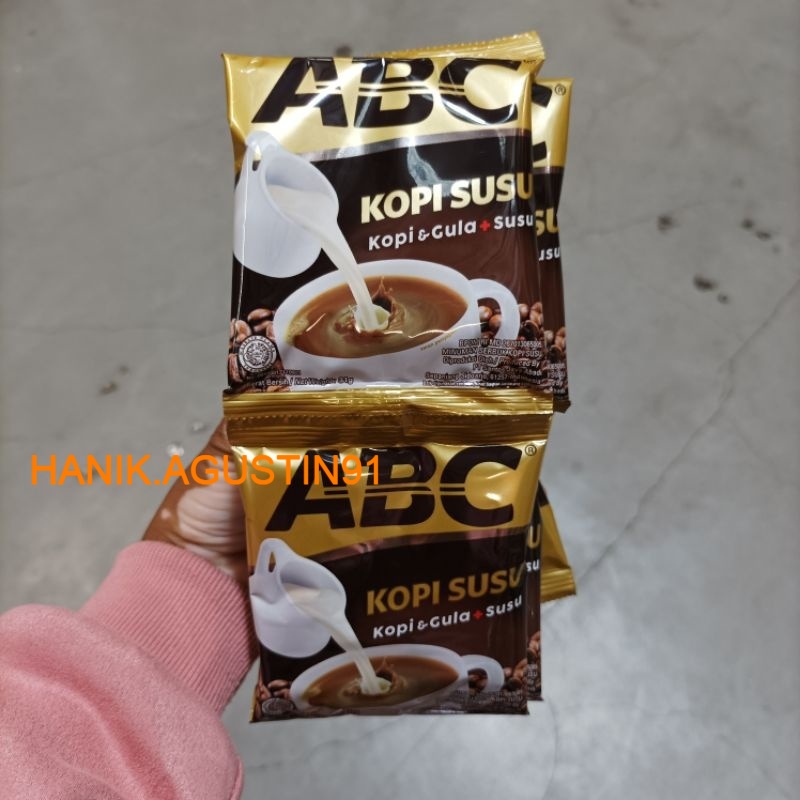 

Kopi ABC kopi susu sachet 31gram RENCENG ( ISI 10) / ABC Kopi Susu Isi 10 sachet