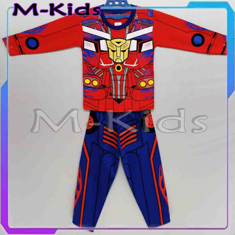 MKids88 - Baju Setelan Anak Laki-Laki Karakter Transformer Optimus Prime Superhero