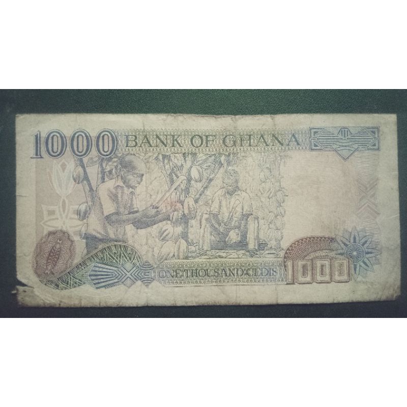 Uang kuno asing Negara Ghana 1000 Cedis 2003