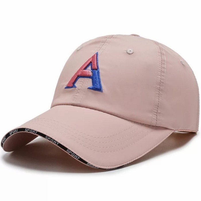 Topi Pria Topi baseball cap topi outdoor impor pria wanita distro sport murah A - Pink(Z9K8) Topi Ba