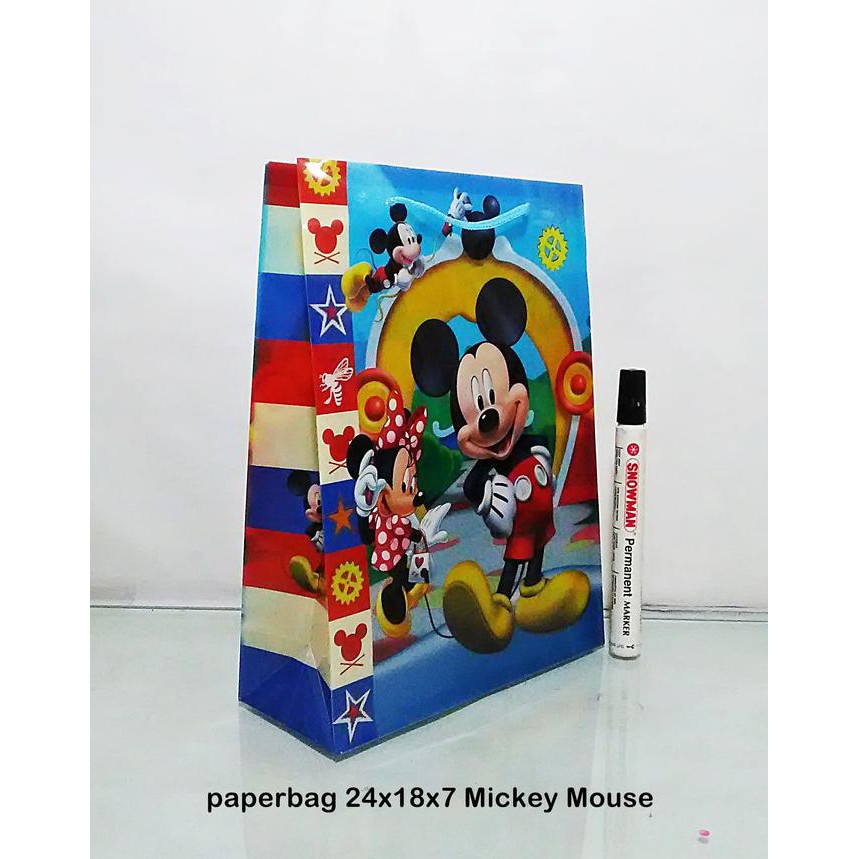 

Paper Bag Mickey Mouse 24 Cm X 18 Cm X 7 Cm
