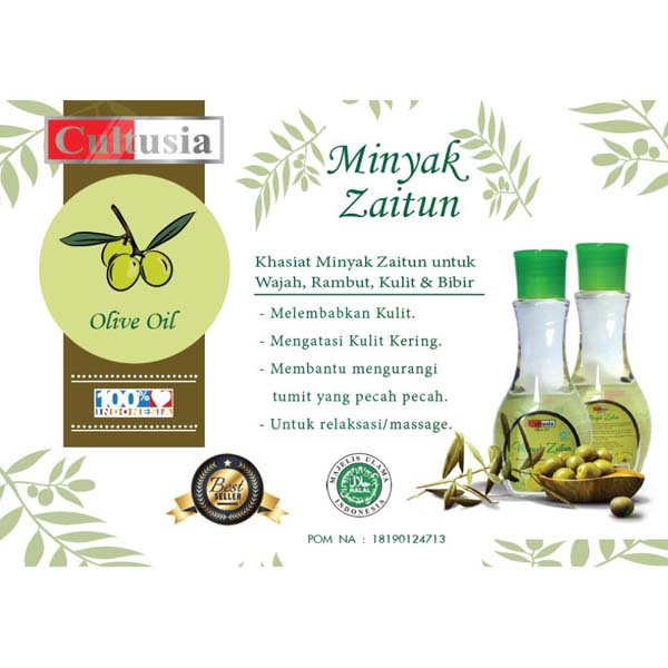 CULTUSIA Minyak Zaitun Olive oil 75ml_Cerianti