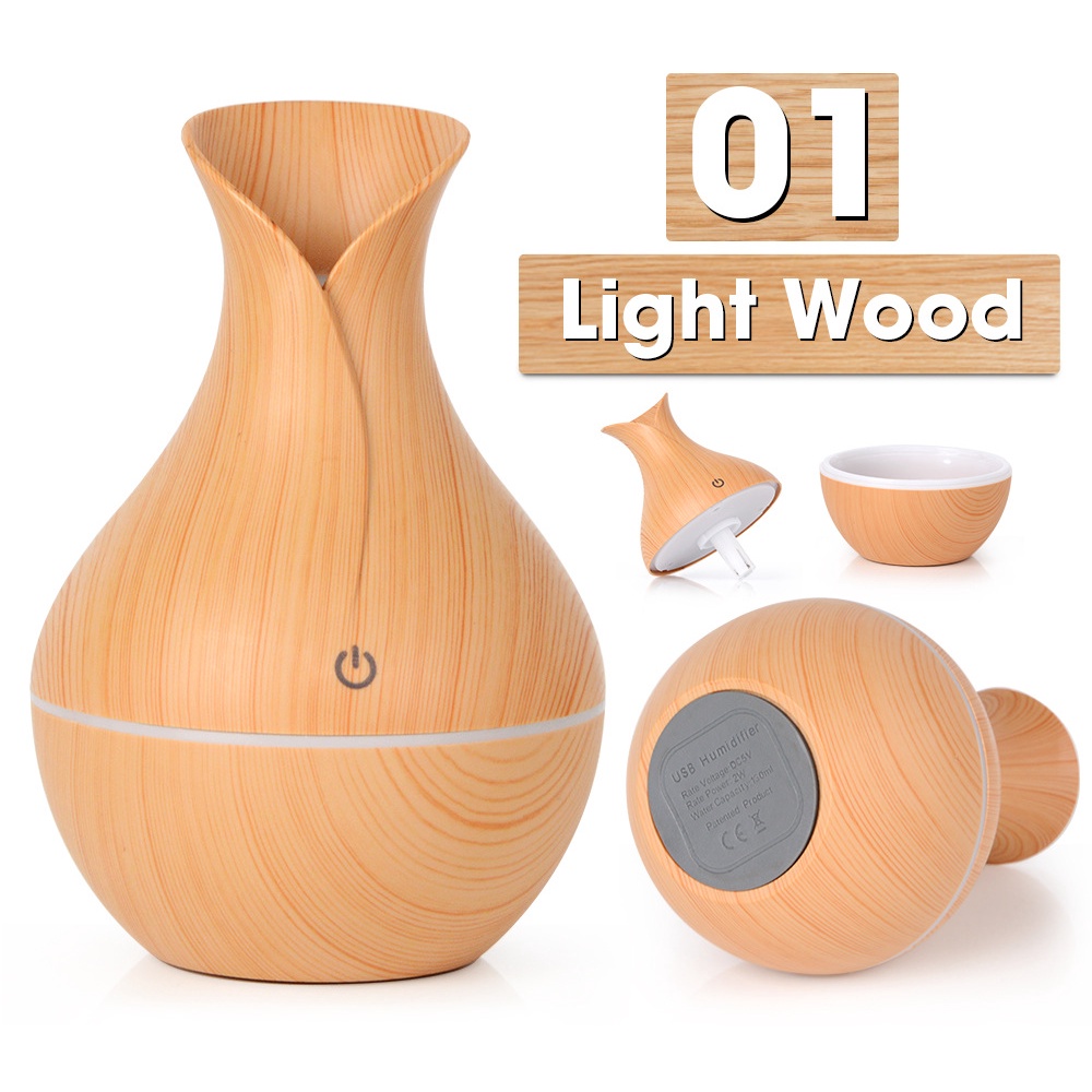 Moi 130ML Humidifier Diffuser Aromatherapy Air Purifier-Light Wood