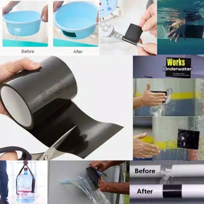 {HJ_888}Flex Tape Isolasi Ajaib tambalan perabotan anti bocor serbaguna