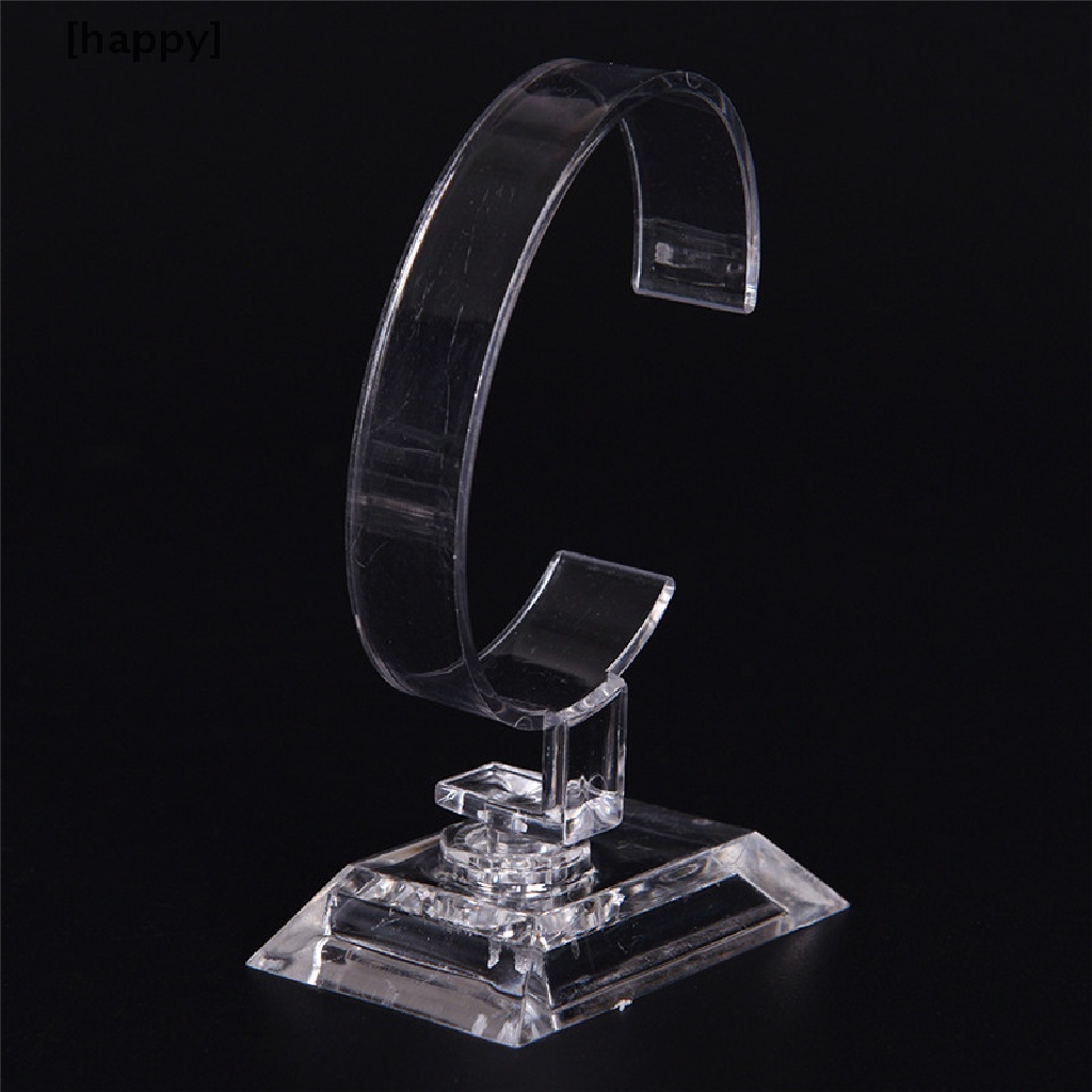 2pcs Stand Holder Display Perhiasan Gelang &amp; Jam Tangan, Bahan Akrilik, Dapat Dicopot